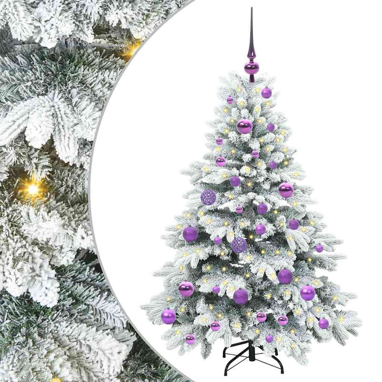 Vidaxx künstlicher Weihnachtsbaum mit 150 LEDs mit standardmäßigem weißem 120 cm PE und PVC