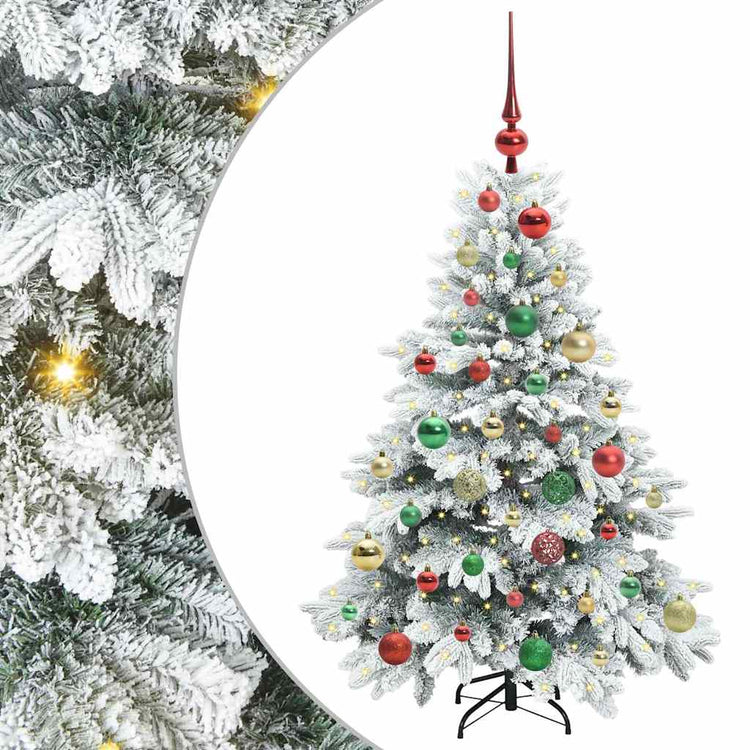 Vidaxx künstlicher Weihnachtsbaum mit 150 LEDs mit standardmäßigem weißem 120 cm PE und PVC