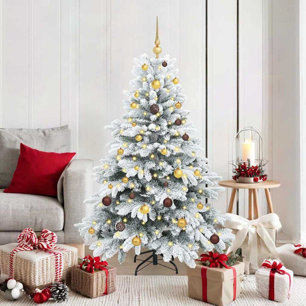 Vidaxx künstlicher Weihnachtsbaum mit 150 LEDs mit standardmäßigem weißem 150 cm PE und PVC