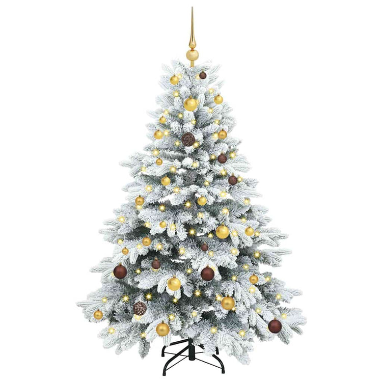 Vidaxx künstlicher Weihnachtsbaum mit 150 LEDs mit standardmäßigem weißem 150 cm PE und PVC