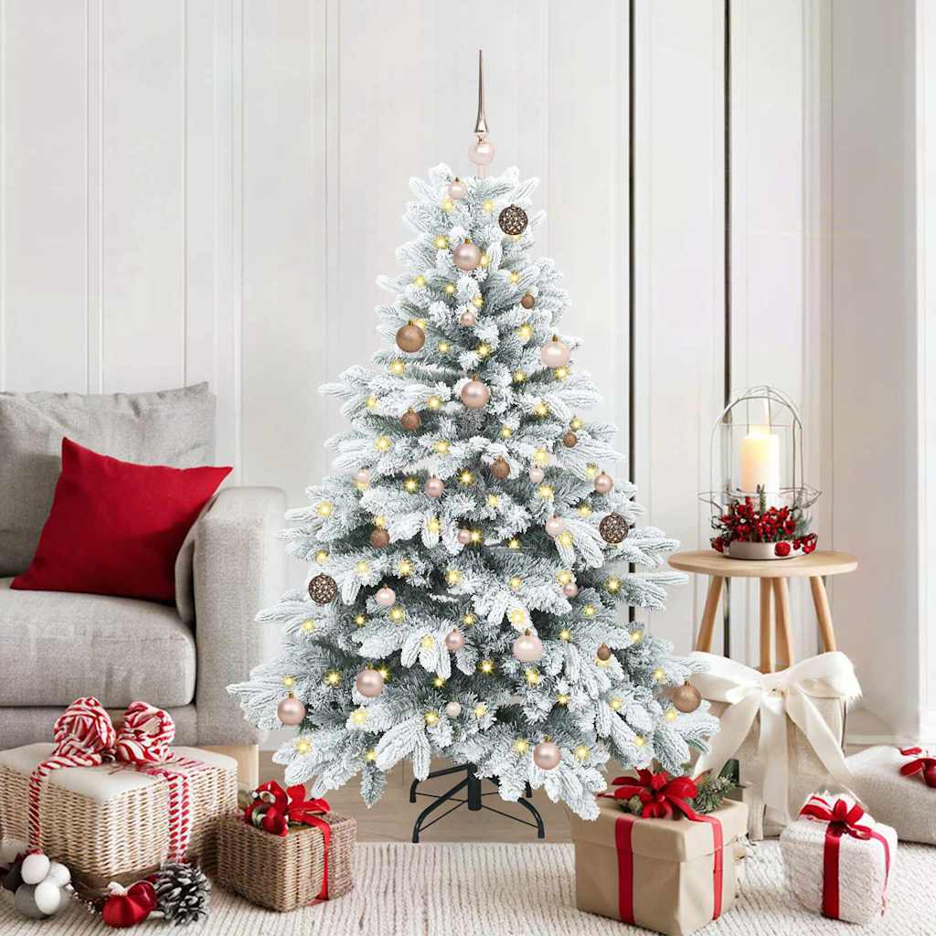 Vidaxx künstlicher Weihnachtsbaum mit 150 LEDs mit standardmäßigem weißem 150 cm PE und PVC