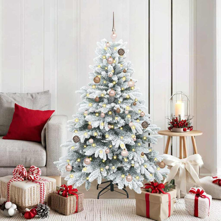 Vidaxx künstlicher Weihnachtsbaum mit 150 LEDs mit standardmäßigem weißem 150 cm PE und PVC