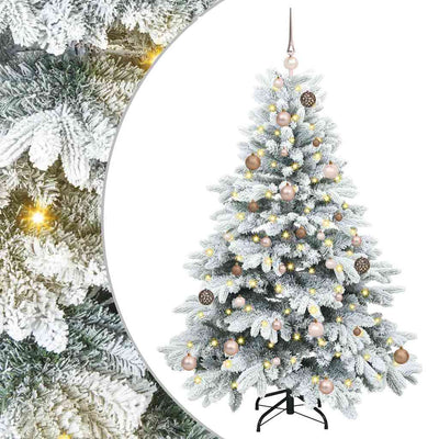 Vidaxx künstlicher Weihnachtsbaum mit 150 LEDs mit standardmäßigem weißem 150 cm PE und PVC