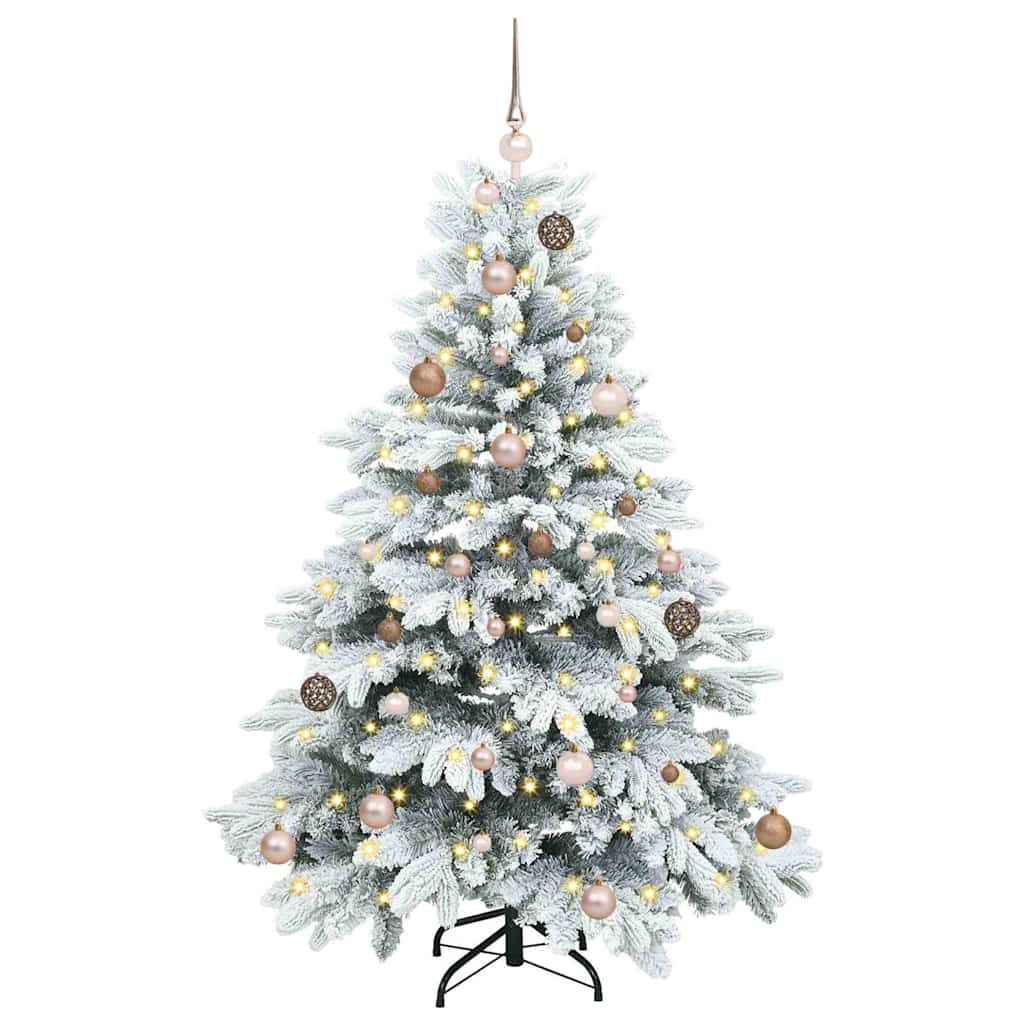 Vidaxx künstlicher Weihnachtsbaum mit 150 LEDs mit standardmäßigem weißem 150 cm PE und PVC