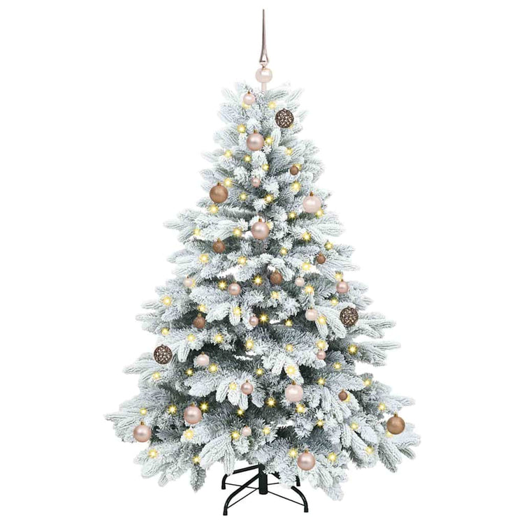 Vidaxx künstlicher Weihnachtsbaum mit 150 LEDs mit standardmäßigem weißem 150 cm PE und PVC