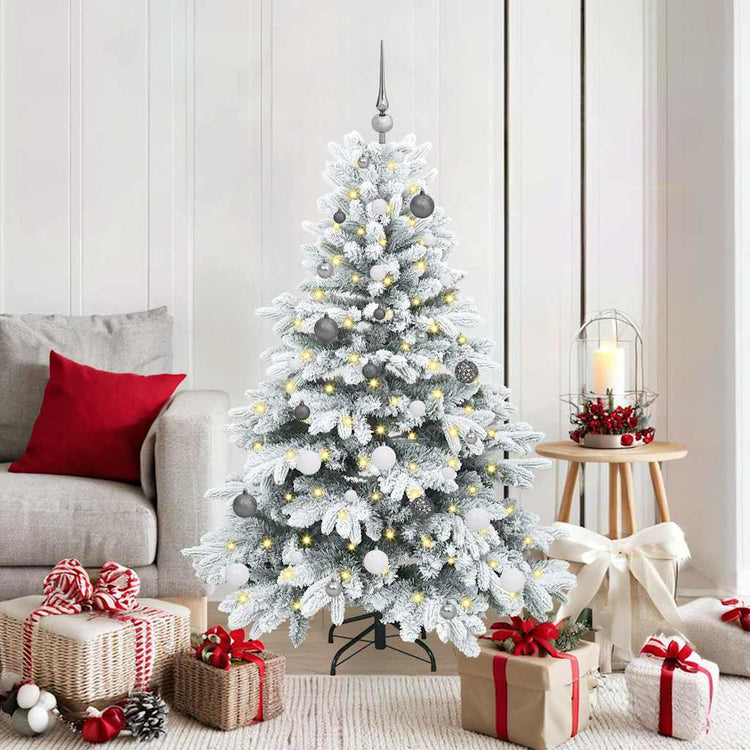 Vidaxx künstlicher Weihnachtsbaum mit 150 LEDs mit standardmäßigem weißem 150 cm PE und PVC