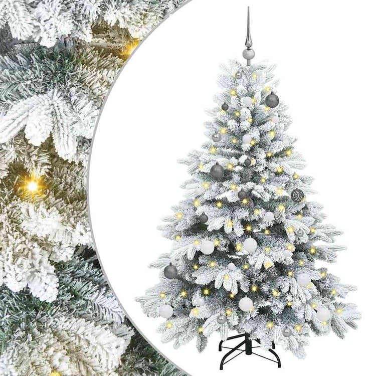 Vidaxx künstlicher Weihnachtsbaum mit 150 LEDs mit standardmäßigem weißem 150 cm PE und PVC
