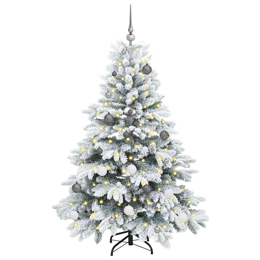 Vidaxx künstlicher Weihnachtsbaum mit 150 LEDs mit standardmäßigem weißem 150 cm PE und PVC