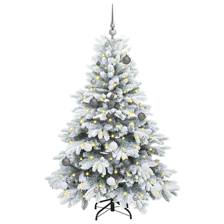 Vidaxx künstlicher Weihnachtsbaum mit 150 LEDs mit standardmäßigem weißem 150 cm PE und PVC