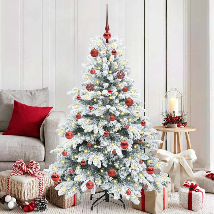 Vidaxx künstlicher Weihnachtsbaum mit 150 LEDs mit standardmäßigem weißem 150 cm PE und PVC