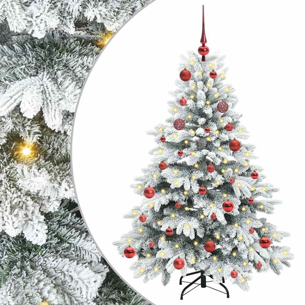 Vidaxx künstlicher Weihnachtsbaum mit 150 LEDs mit standardmäßigem weißem 150 cm PE und PVC