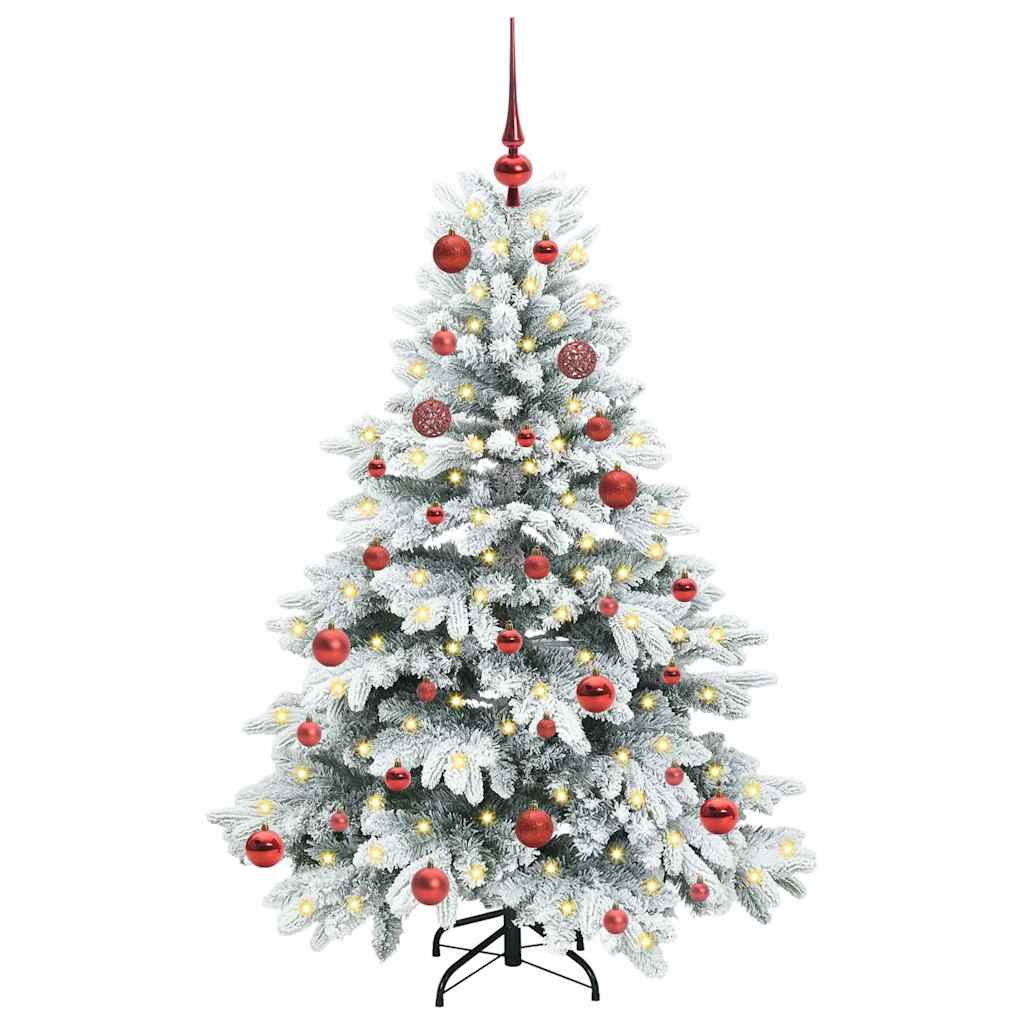 Vidaxx künstlicher Weihnachtsbaum mit 150 LEDs mit standardmäßigem weißem 150 cm PE und PVC