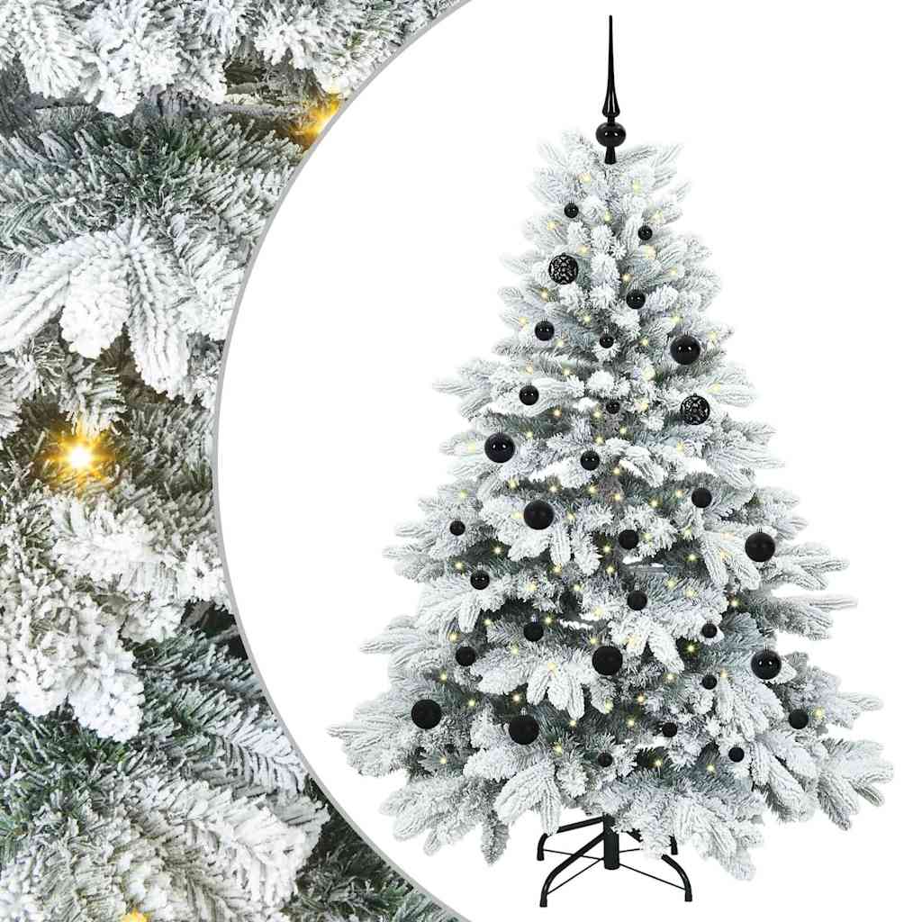 Vidaxx künstlicher Weihnachtsbaum mit 150 LEDs mit standardmäßigem weißem 150 cm PE und PVC