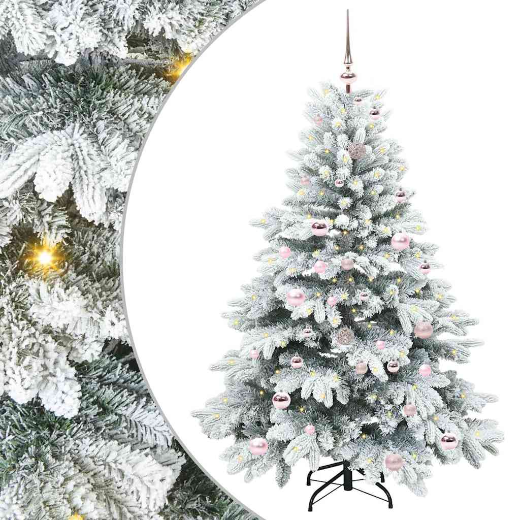 Vidaxx künstlicher Weihnachtsbaum mit 150 LEDs mit standardmäßigem weißem 150 cm PE und PVC