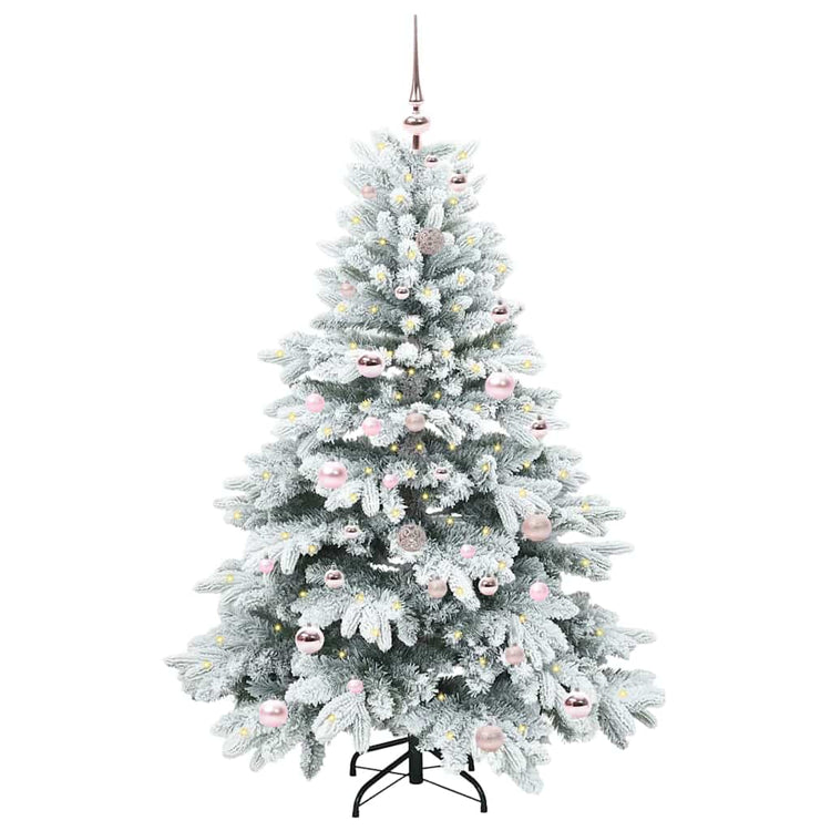 Vidaxx künstlicher Weihnachtsbaum mit 150 LEDs mit standardmäßigem weißem 150 cm PE und PVC