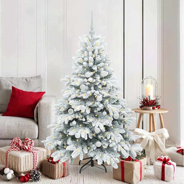 Vidaxx künstlicher Weihnachtsbaum mit 150 LEDs mit standardmäßigem weißem 150 cm PE und PVC