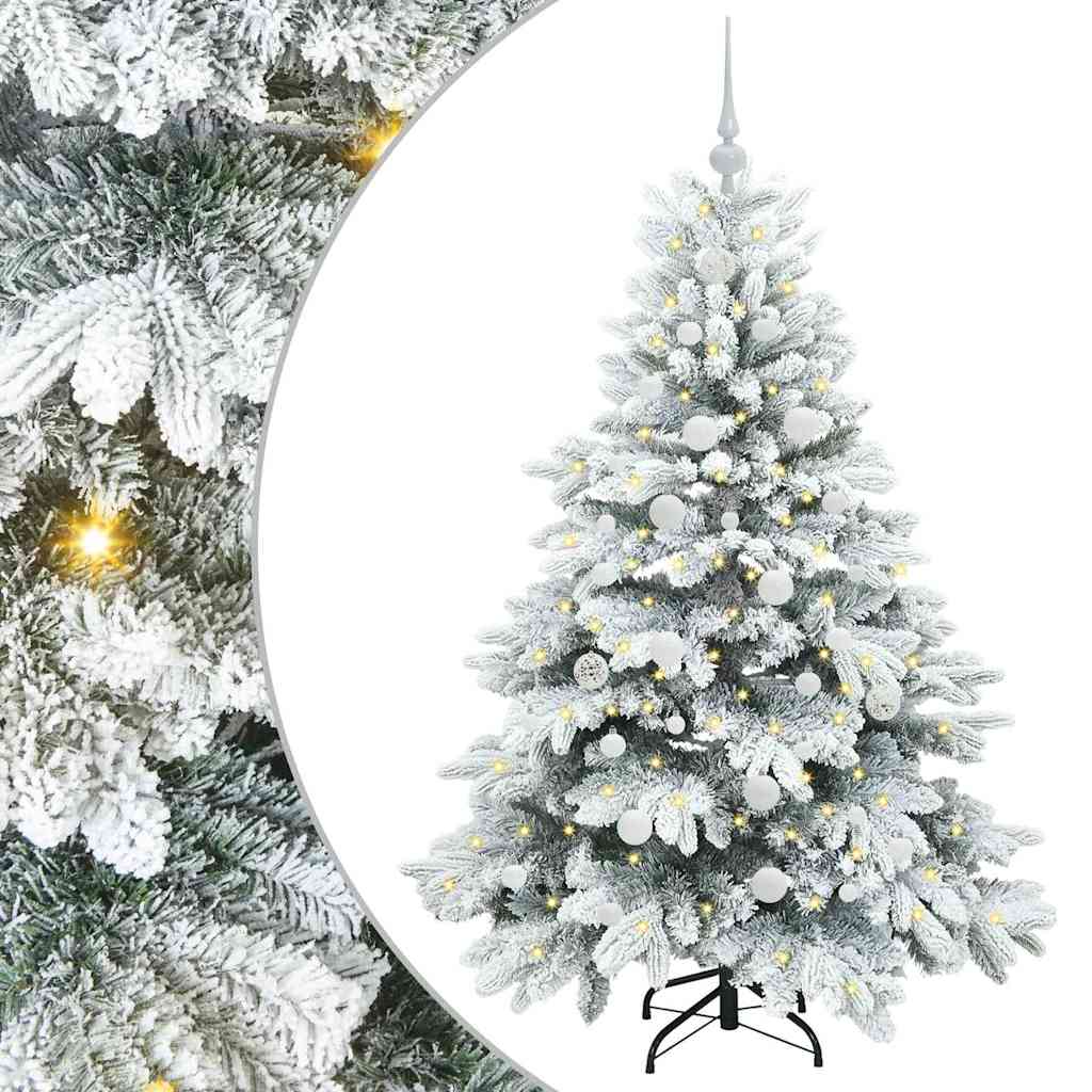 Vidaxx künstlicher Weihnachtsbaum mit 150 LEDs mit standardmäßigem weißem 150 cm PE und PVC