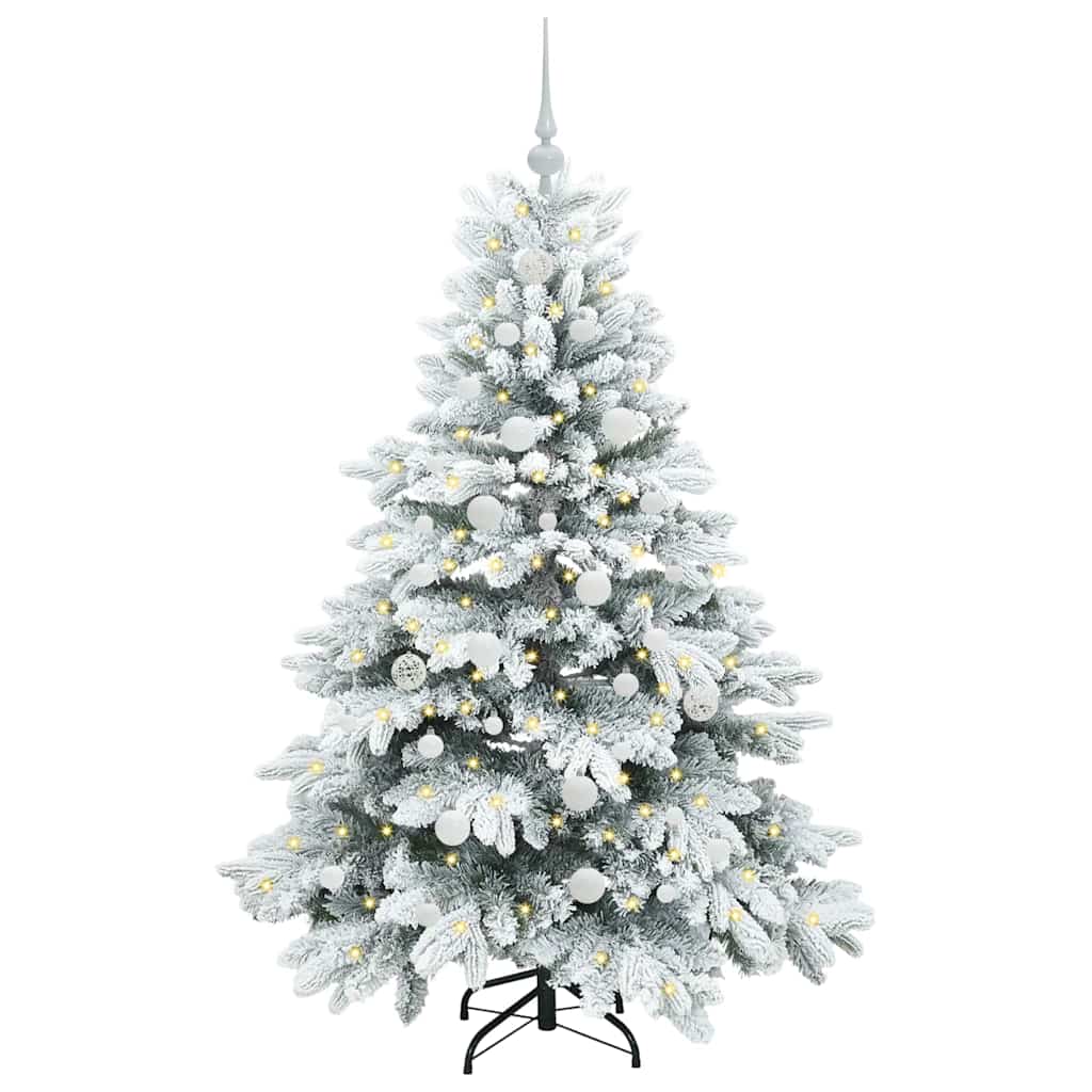 Vidaxx künstlicher Weihnachtsbaum mit 150 LEDs mit standardmäßigem weißem 150 cm PE und PVC