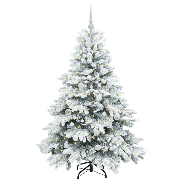 Vidaxx künstlicher Weihnachtsbaum mit 150 LEDs mit standardmäßigem weißem 150 cm PE und PVC