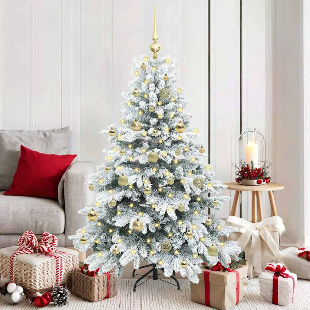 Vidaxx künstlicher Weihnachtsbaum mit 150 LEDs mit standardmäßigem weißem 150 cm PE und PVC