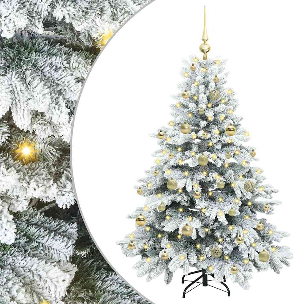 Vidaxx künstlicher Weihnachtsbaum mit 150 LEDs mit standardmäßigem weißem 150 cm PE und PVC