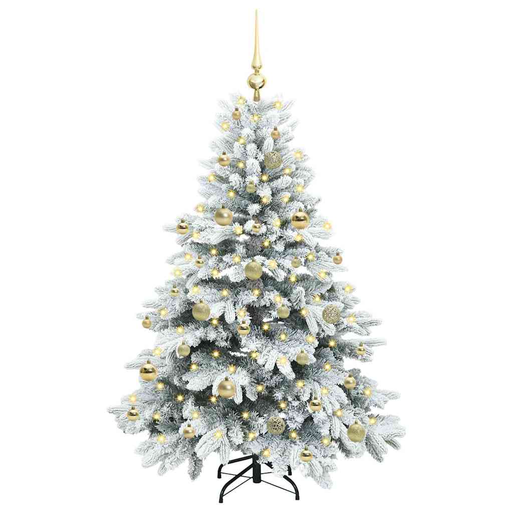 Vidaxx künstlicher Weihnachtsbaum mit 150 LEDs mit standardmäßigem weißem 150 cm PE und PVC