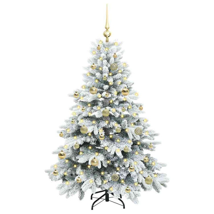 Vidaxx künstlicher Weihnachtsbaum mit 150 LEDs mit standardmäßigem weißem 150 cm PE und PVC