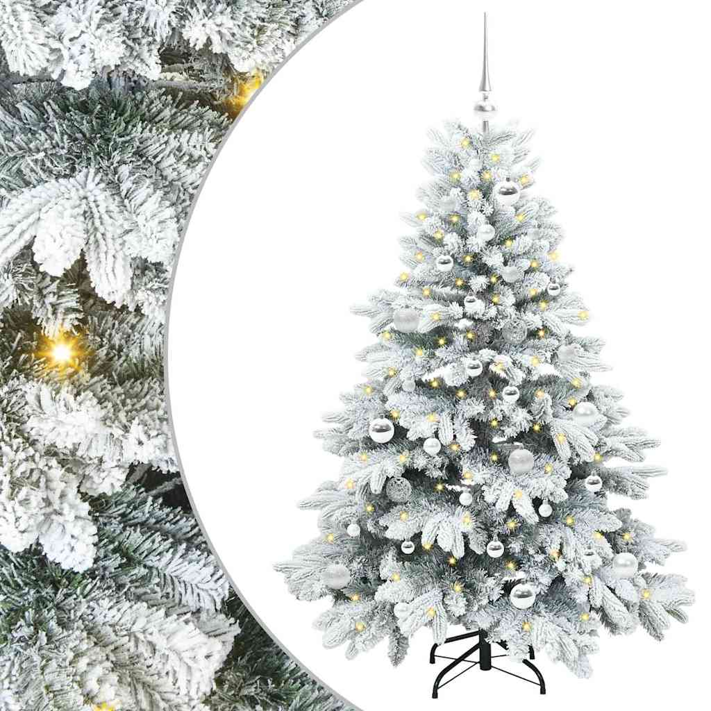 Vidaxx künstlicher Weihnachtsbaum mit 150 LEDs mit standardmäßigem weißem 150 cm PE und PVC