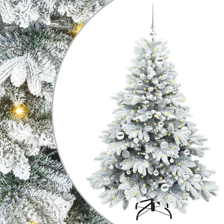 Vidaxx künstlicher Weihnachtsbaum mit 150 LEDs mit standardmäßigem weißem 150 cm PE und PVC