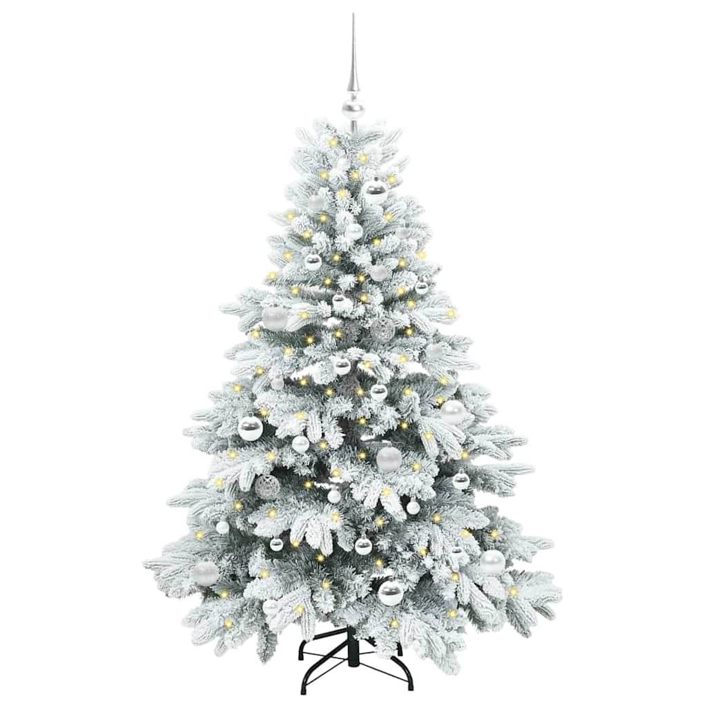 Vidaxx künstlicher Weihnachtsbaum mit 150 LEDs mit standardmäßigem weißem 150 cm PE und PVC