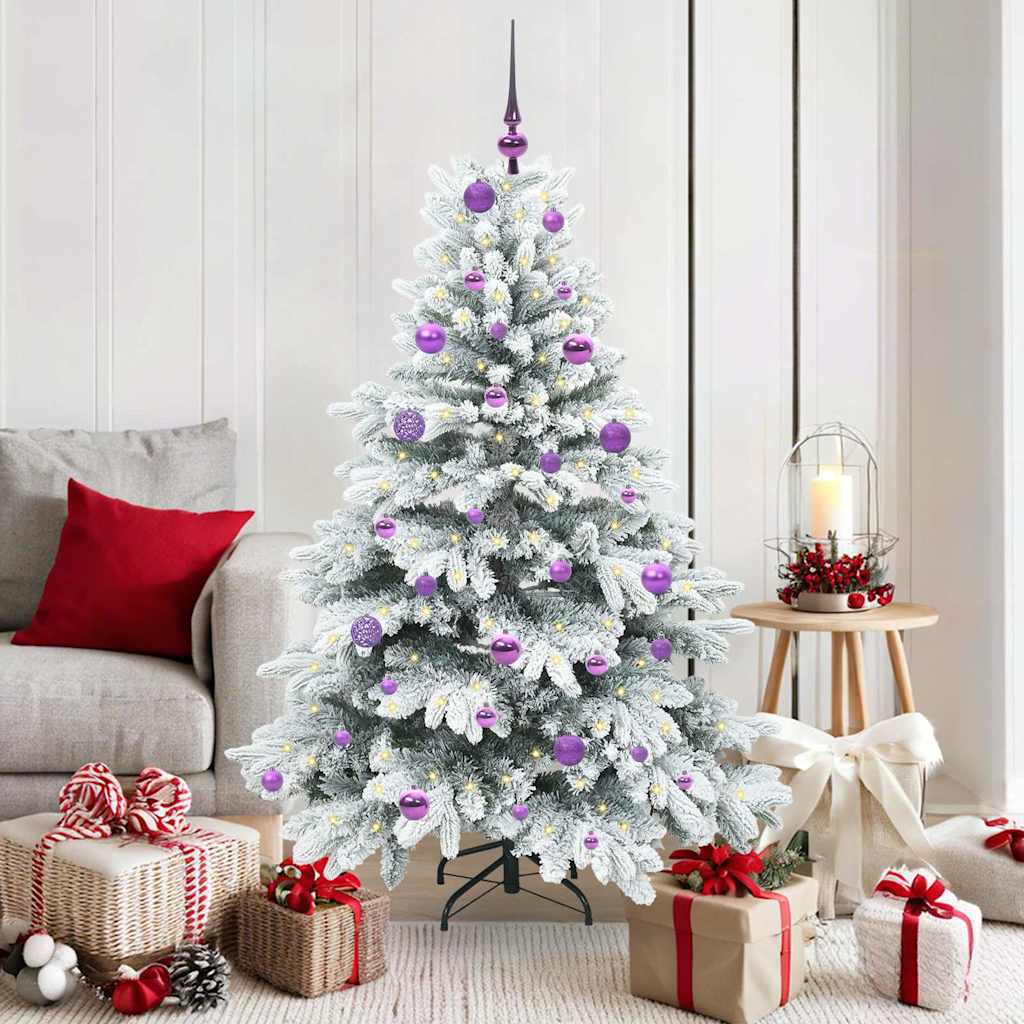 Vidaxx künstlicher Weihnachtsbaum mit 150 LEDs mit standardmäßigem weißem 150 cm PE und PVC