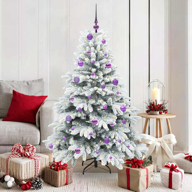 Vidaxx künstlicher Weihnachtsbaum mit 150 LEDs mit standardmäßigem weißem 150 cm PE und PVC