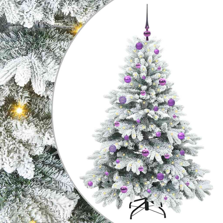 Vidaxx künstlicher Weihnachtsbaum mit 150 LEDs mit standardmäßigem weißem 150 cm PE und PVC