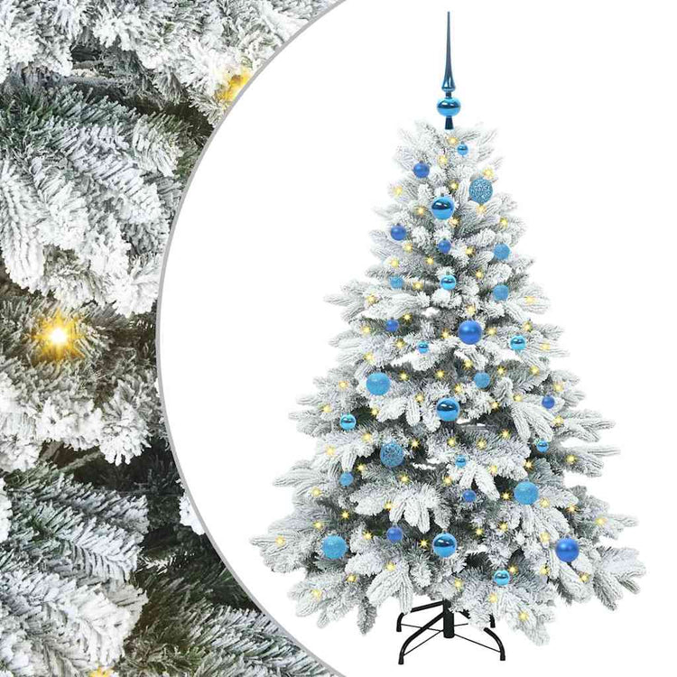 Vidaxx künstlicher Weihnachtsbaum mit 150 LEDs mit standardmäßigem weißem 150 cm PE und PVC