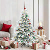 Vidaxx künstlicher Weihnachtsbaum mit 150 LEDs mit standardmäßigem weißem 150 cm PE und PVC