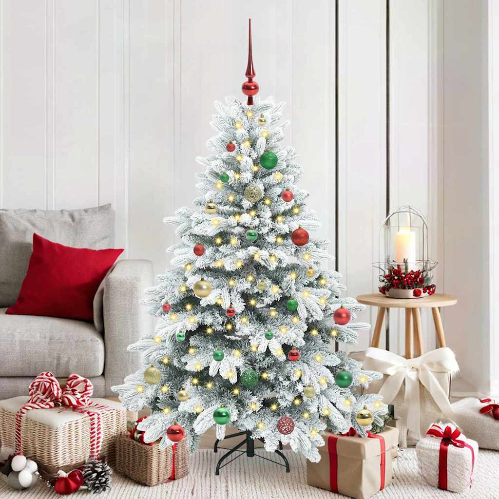 Vidaxx künstlicher Weihnachtsbaum mit 150 LEDs mit standardmäßigem weißem 150 cm PE und PVC