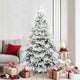 Vidaxx Künstlicher Weihnachtsbaum mit 300 LEDs mit standardmäßigem weißem 180 cm PE und PVC
