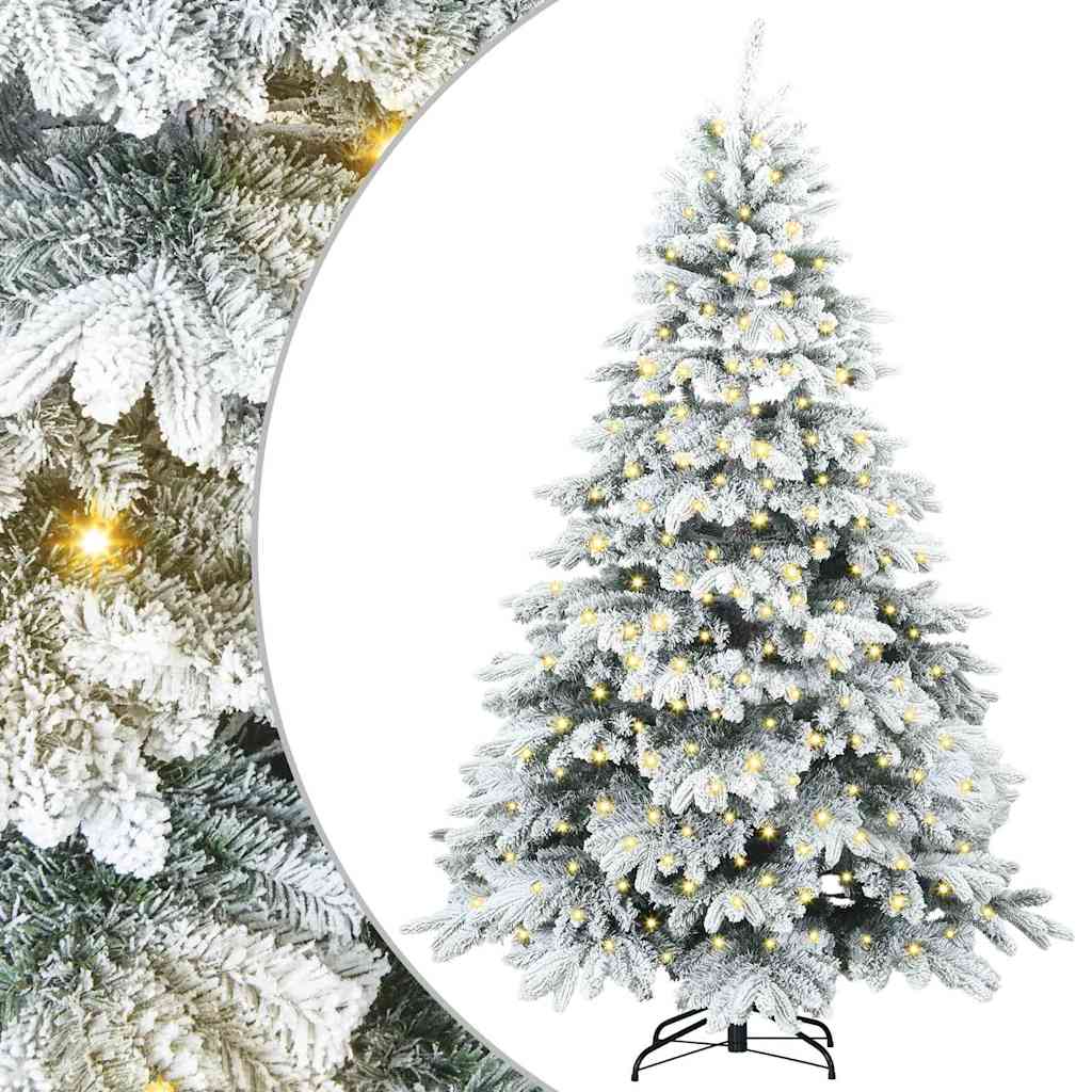 Vidaxx Künstlicher Weihnachtsbaum mit 300 LEDs mit standardmäßigem weißem 180 cm PE und PVC