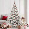 Vidaxx Künstlicher Weihnachtsbaum mit 300 LEDs mit standardmäßigem weißem 180 cm PE und PVC