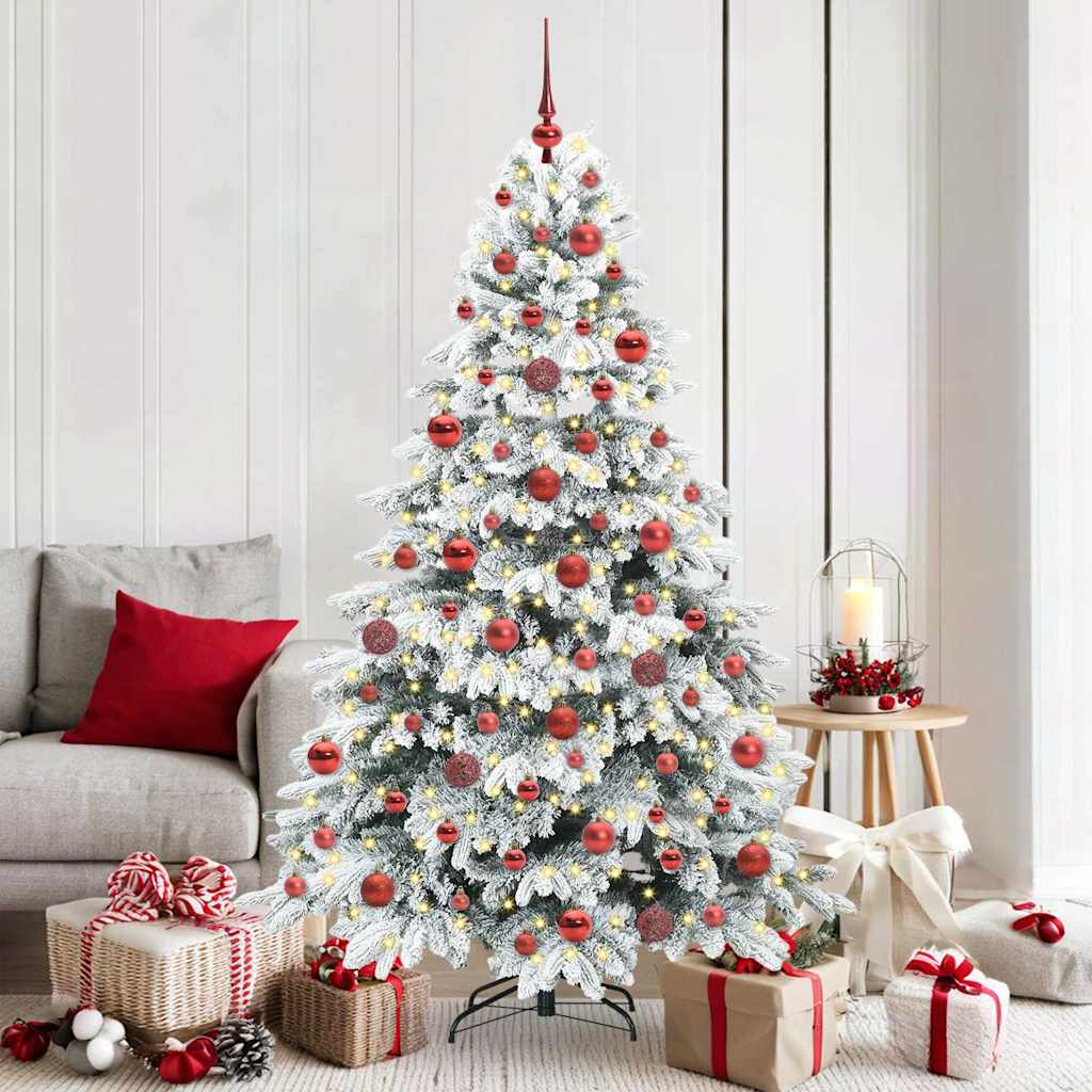 Vidaxx Künstlicher Weihnachtsbaum mit 300 LEDs mit standardmäßigem weißem 180 cm PE und PVC