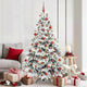 Vidaxx Künstlicher Weihnachtsbaum mit 300 LEDs mit standardmäßigem weißem 180 cm PE und PVC