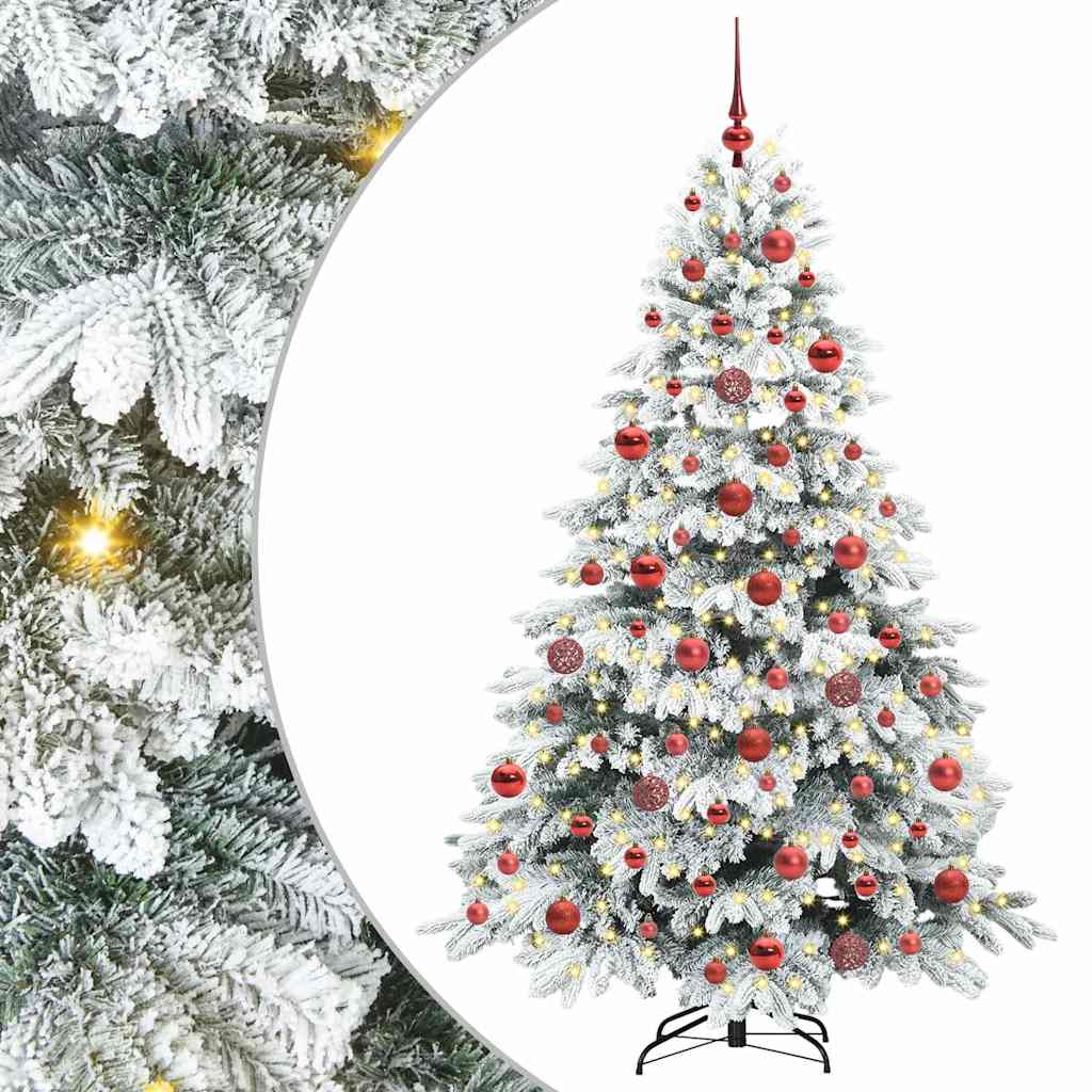 Vidaxx Künstlicher Weihnachtsbaum mit 300 LEDs mit standardmäßigem weißem 180 cm PE und PVC