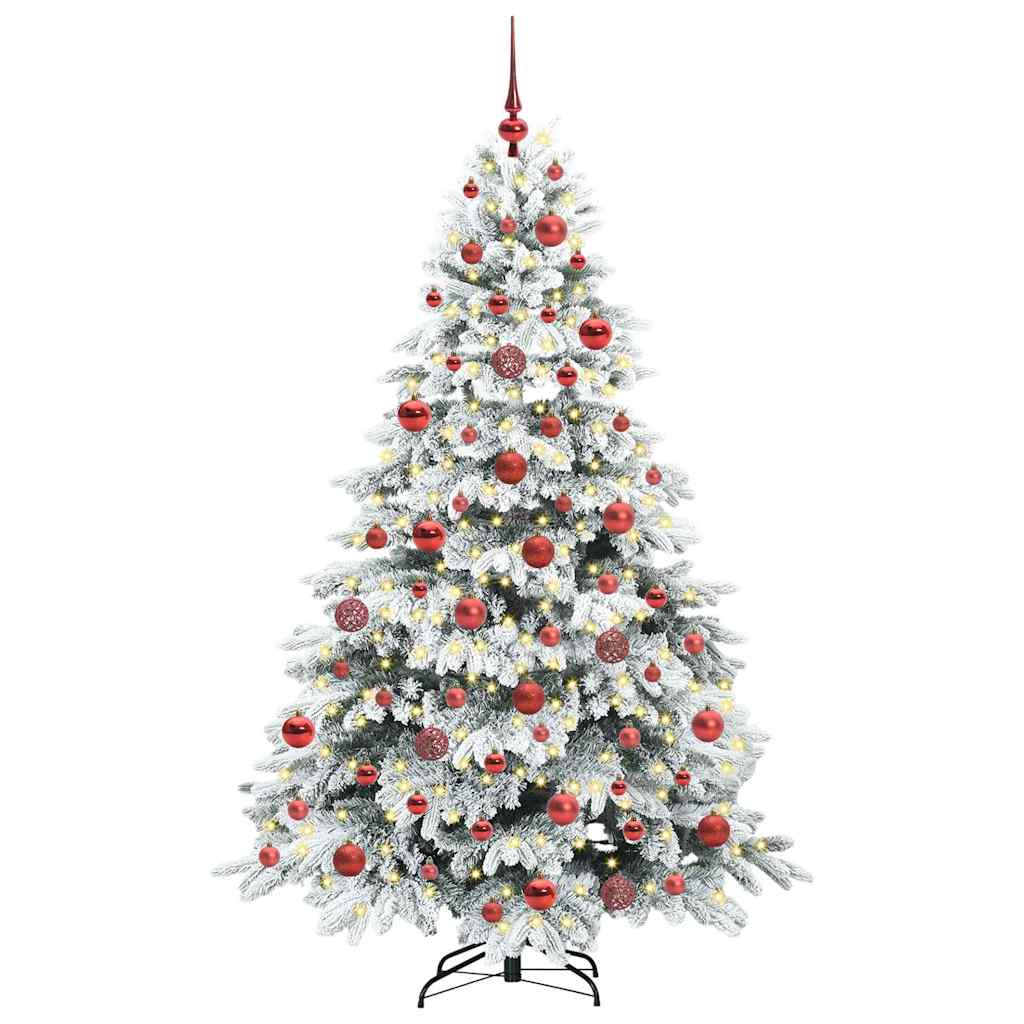 Vidaxx Künstlicher Weihnachtsbaum mit 300 LEDs mit standardmäßigem weißem 180 cm PE und PVC
