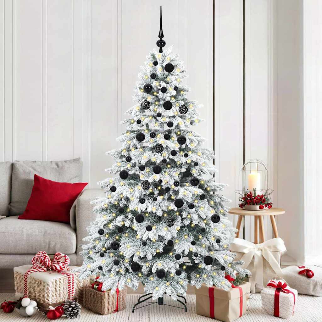 Vidaxx Künstlicher Weihnachtsbaum mit 300 LEDs mit standardmäßigem weißem 180 cm PE und PVC