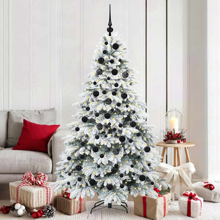 Vidaxx Künstlicher Weihnachtsbaum mit 300 LEDs mit standardmäßigem weißem 180 cm PE und PVC