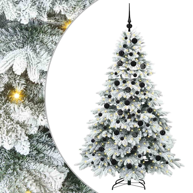 Vidaxx Künstlicher Weihnachtsbaum mit 300 LEDs mit standardmäßigem weißem 180 cm PE und PVC