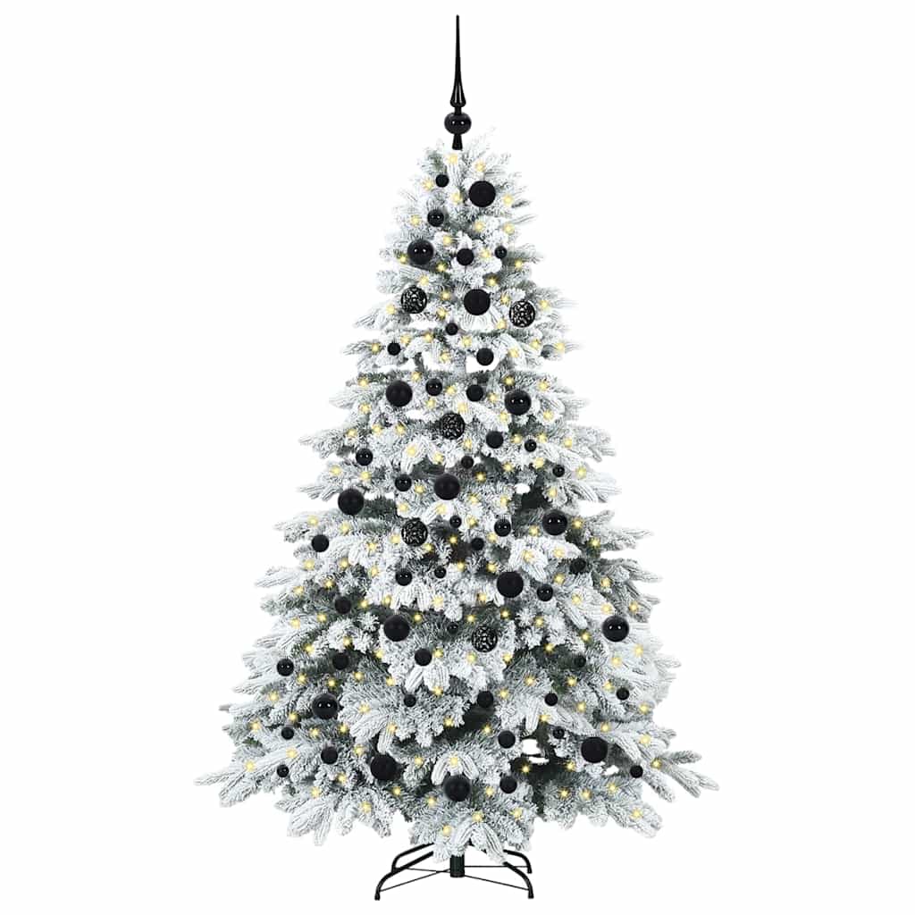 Vidaxx Künstlicher Weihnachtsbaum mit 300 LEDs mit standardmäßigem weißem 180 cm PE und PVC