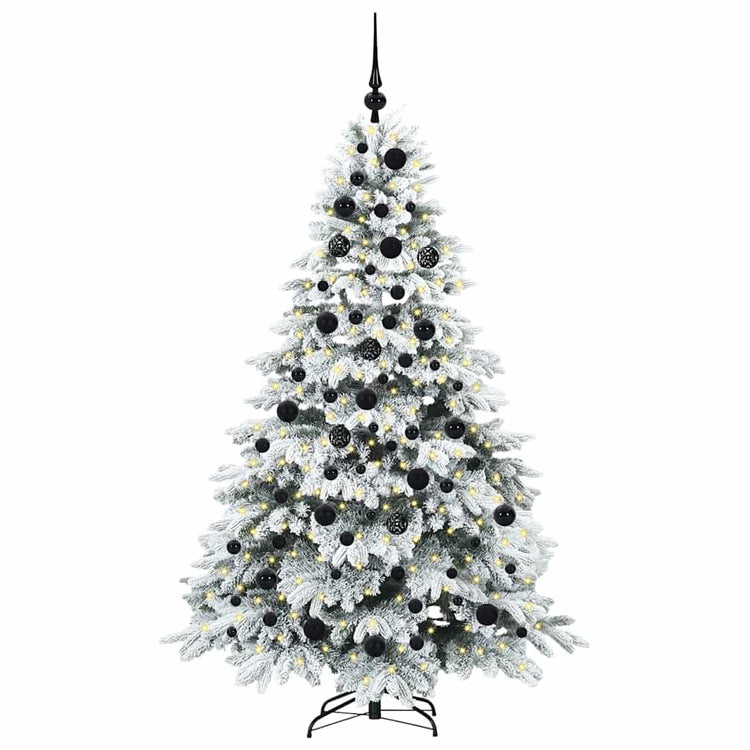 Vidaxx Künstlicher Weihnachtsbaum mit 300 LEDs mit standardmäßigem weißem 180 cm PE und PVC