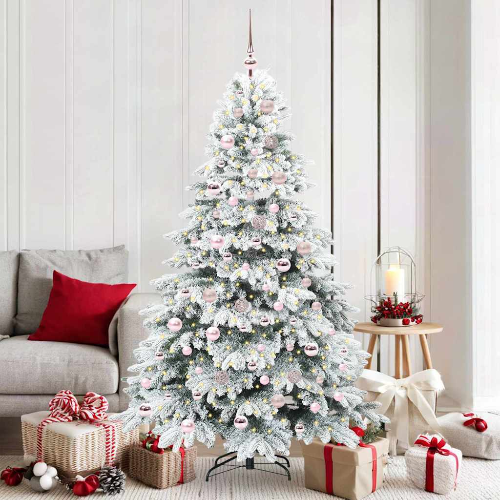 Vidaxx Künstlicher Weihnachtsbaum mit 300 LEDs mit standardmäßigem weißem 180 cm PE und PVC