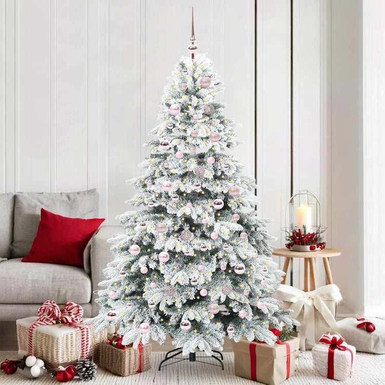 Vidaxx Künstlicher Weihnachtsbaum mit 300 LEDs mit standardmäßigem weißem 180 cm PE und PVC